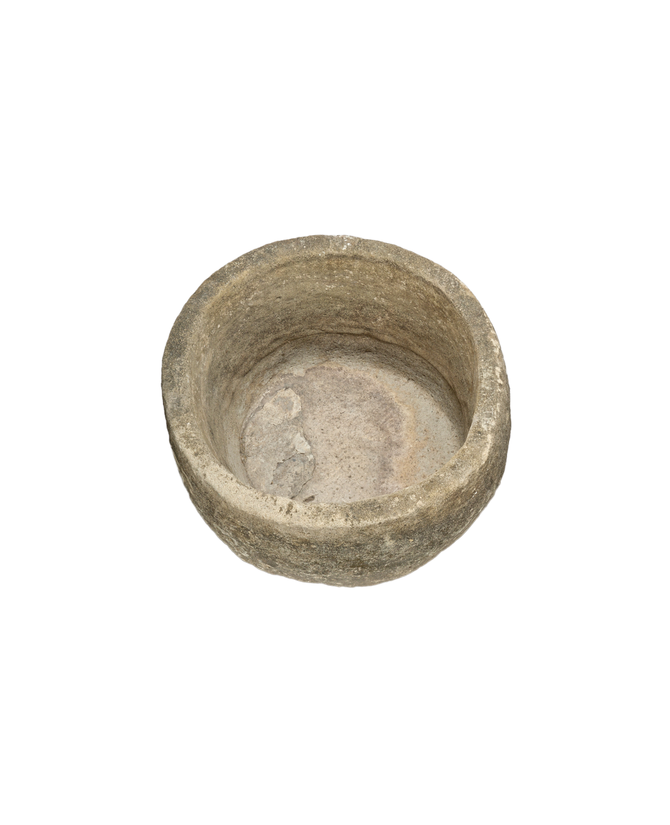 Vintage Limestone Trough - Round from Indonesia - Planters, Fountains, & Water Features