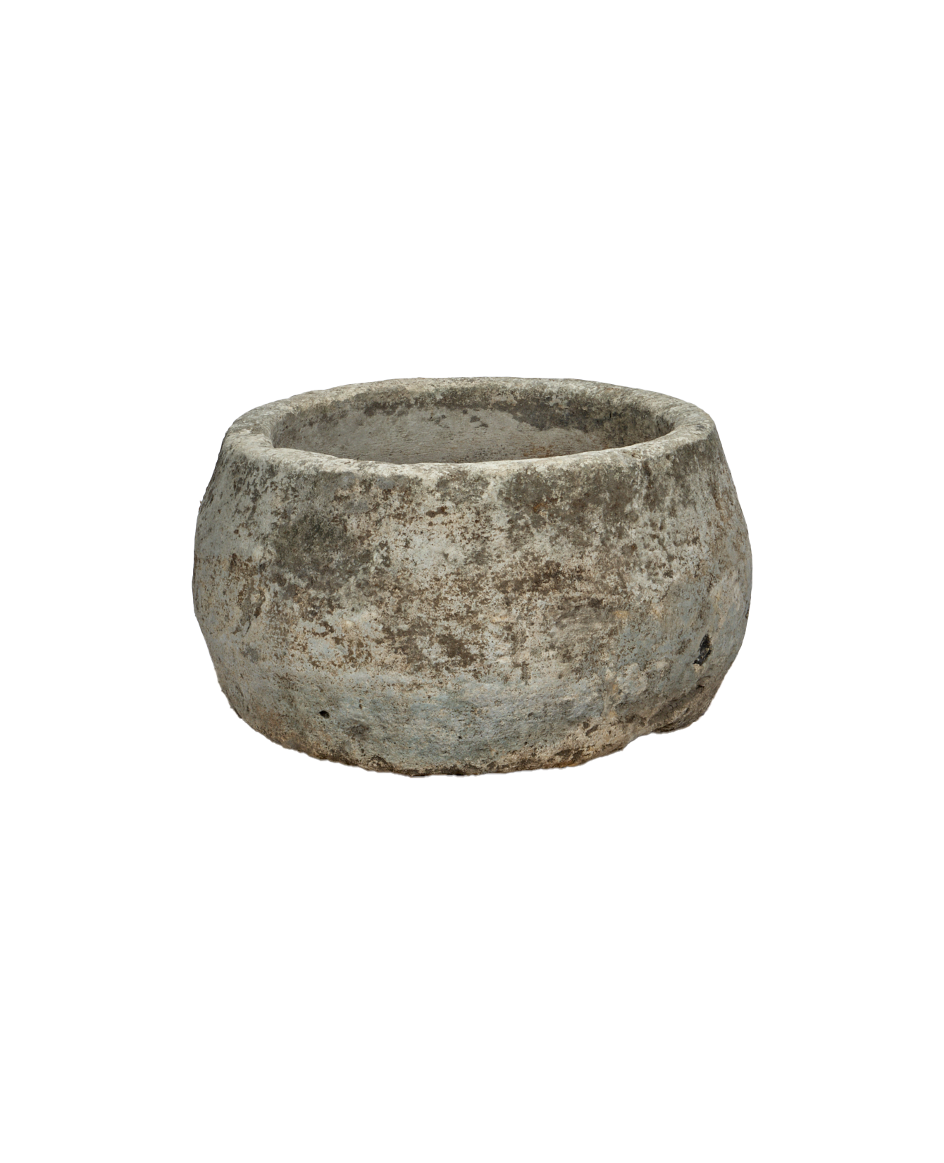 Vintage Limestone Trough - Round from Indonesia - Planters, Fountains, & Water Features