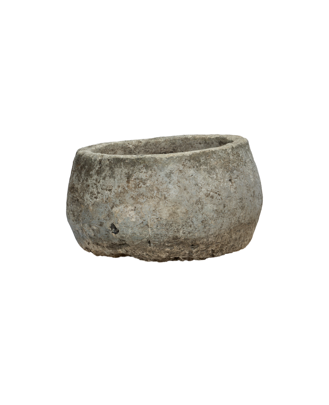 Vintage Limestone Trough - Round from Indonesia - Planters, Fountains, & Water Features