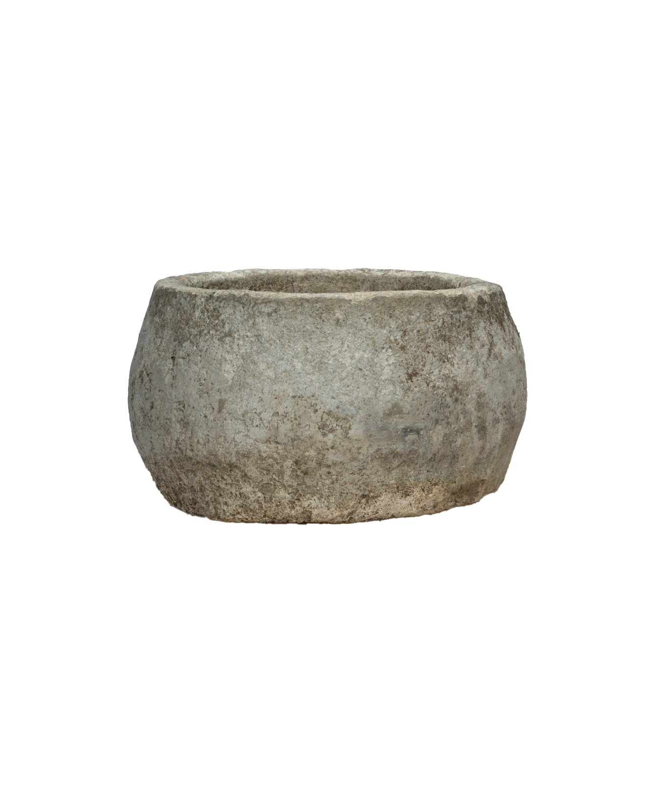 Vintage Limestone Trough - Round from Indonesia - Planters, Fountains, & Water Features