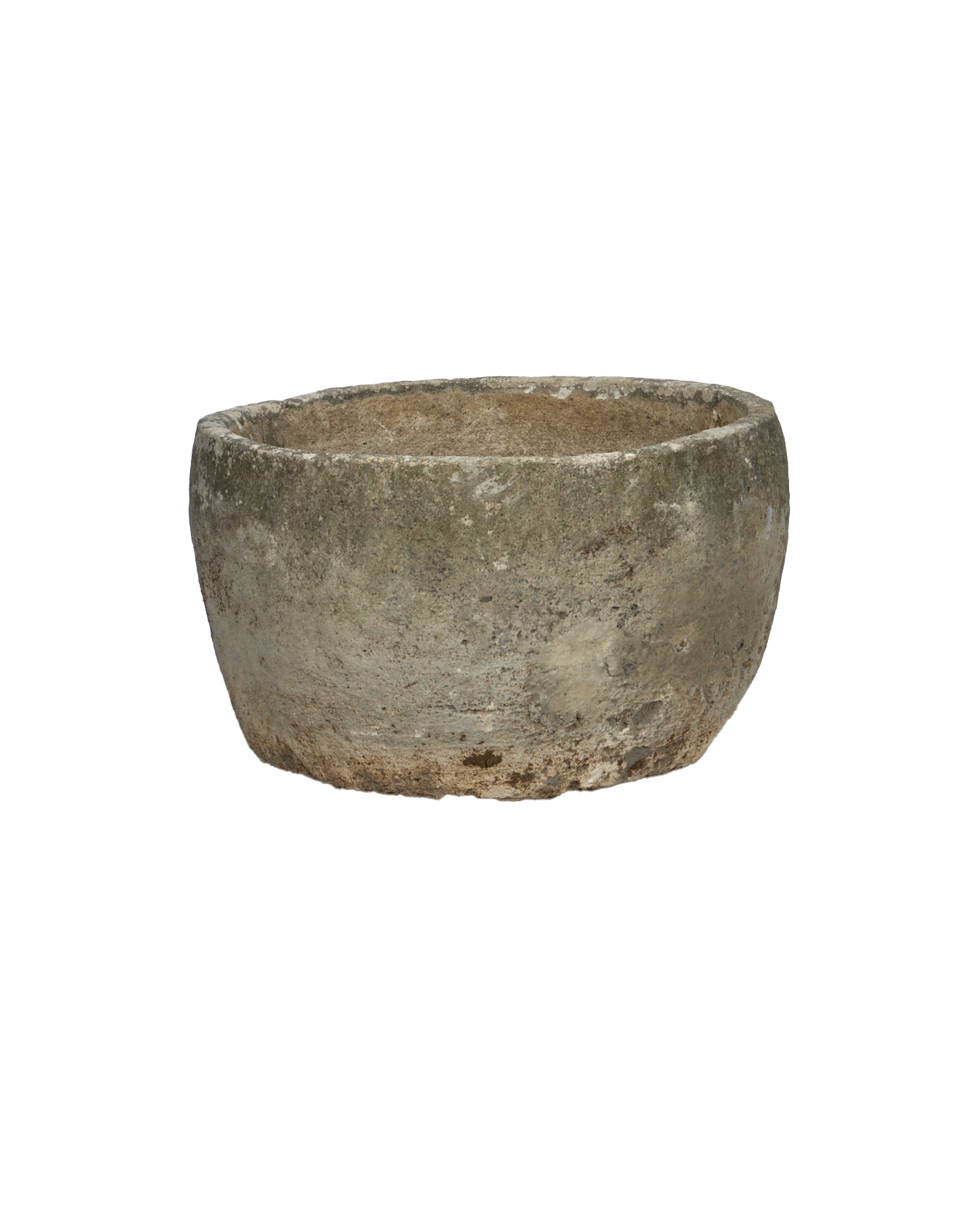 Vintage Limestone Trough - Round from Indonesia - Planters, Fountains, & Water Features