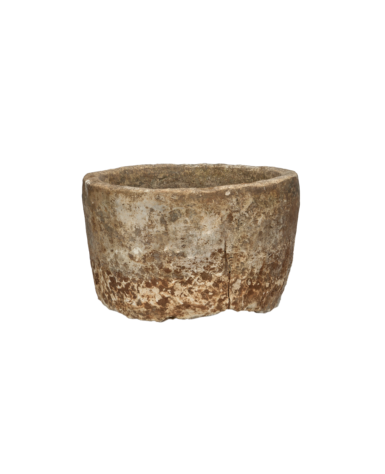 Vintage Limestone Trough - Round from Indonesia - Planters, Fountains, & Water Features