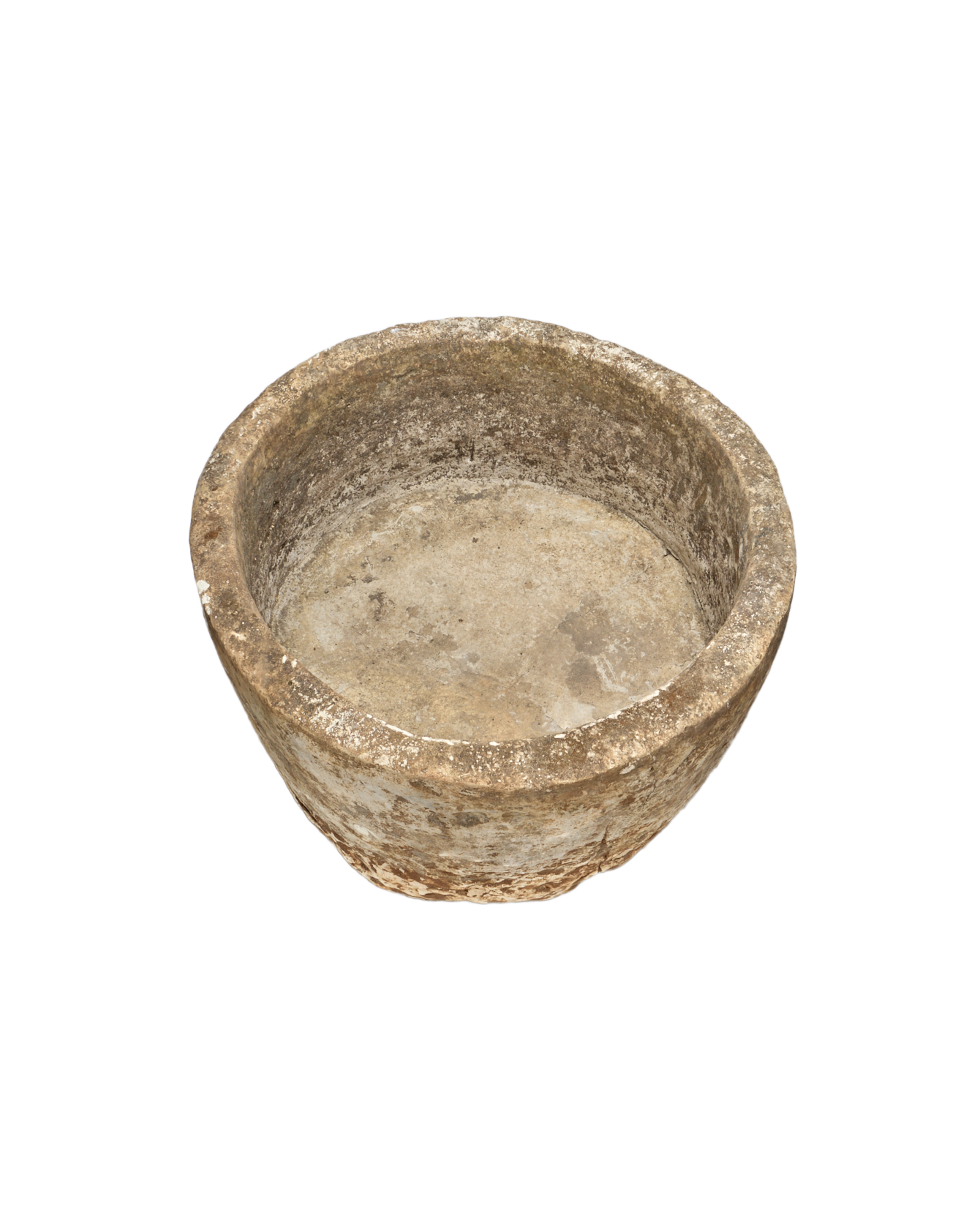 Vintage Limestone Trough - Round from Indonesia - Planters, Fountains, & Water Features