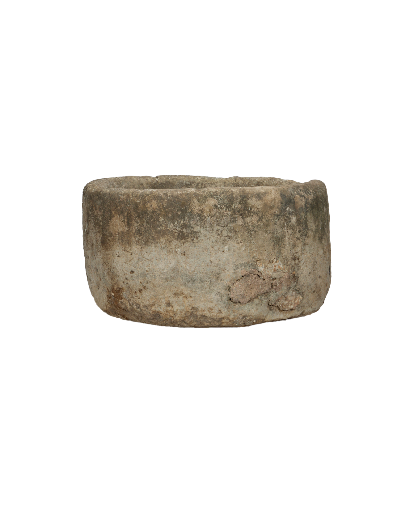 Vintage Limestone Trough - Round from Indonesia - Planters, Fountains, & Water Features