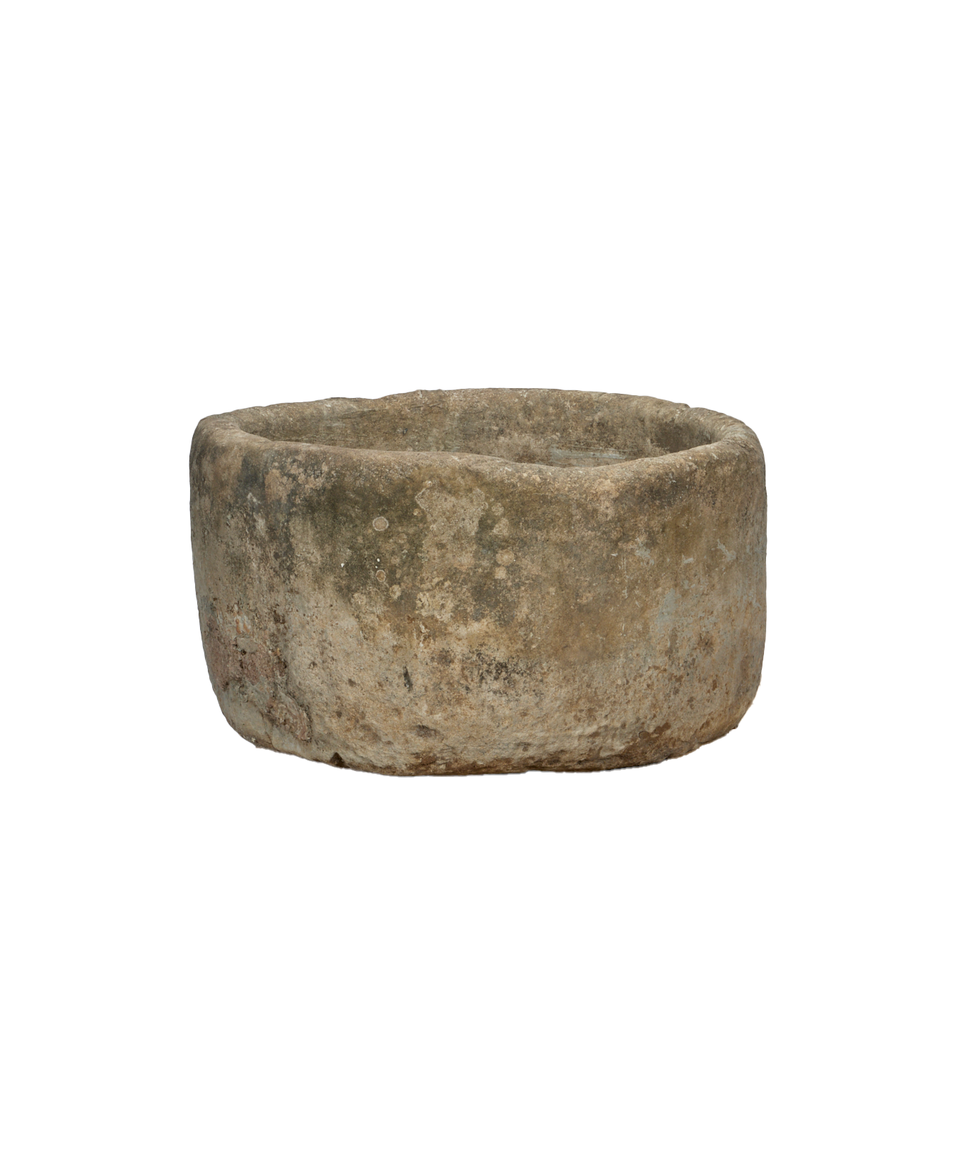 Vintage Limestone Trough - Round from Indonesia - Planters, Fountains, & Water Features