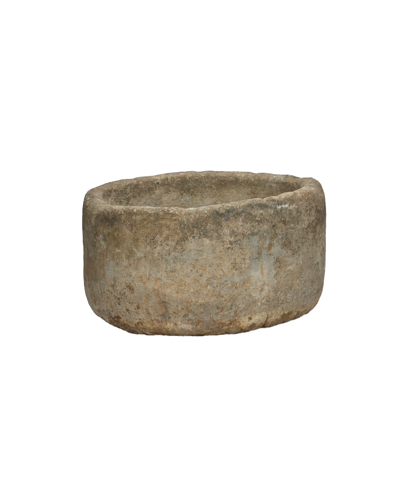 Vintage Limestone Trough - Round from Indonesia - Planters, Fountains, & Water Features