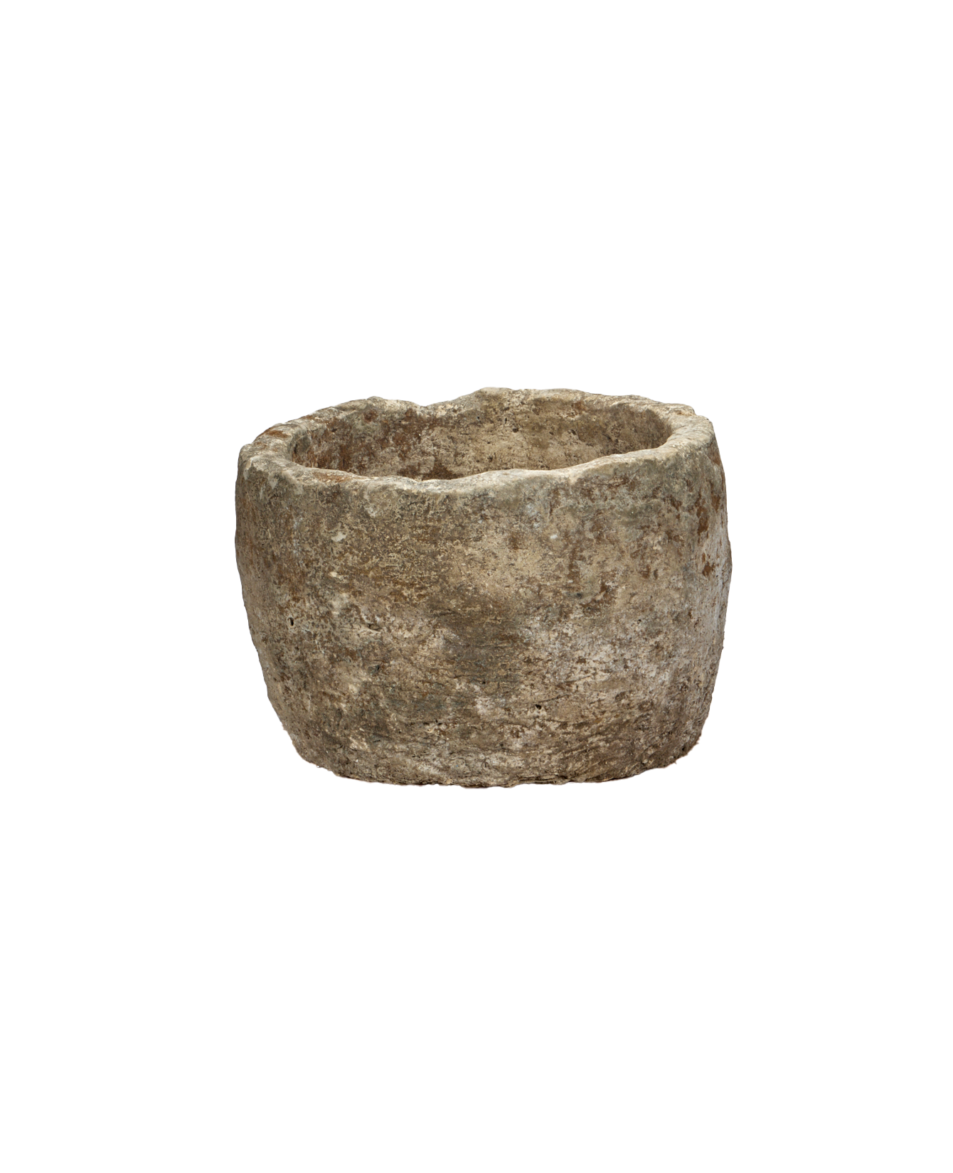 Vintage Limestone Trough - Round from Indonesia - Planters, Fountains, & Water Features