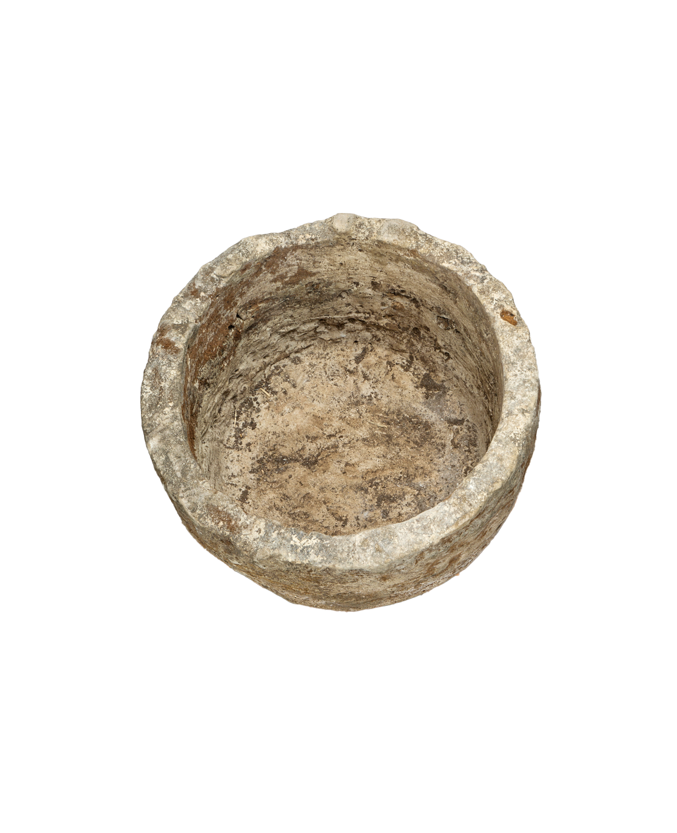 Vintage Limestone Trough - Round from Indonesia - Planters, Fountains, & Water Features