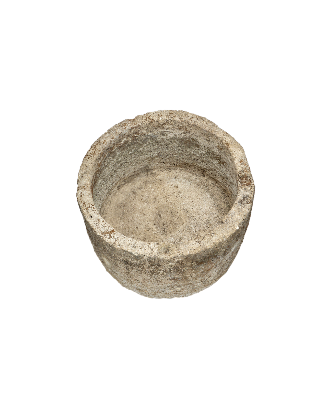 Vintage Limestone Trough - Round from Indonesia - Planters, Fountains, & Water Features