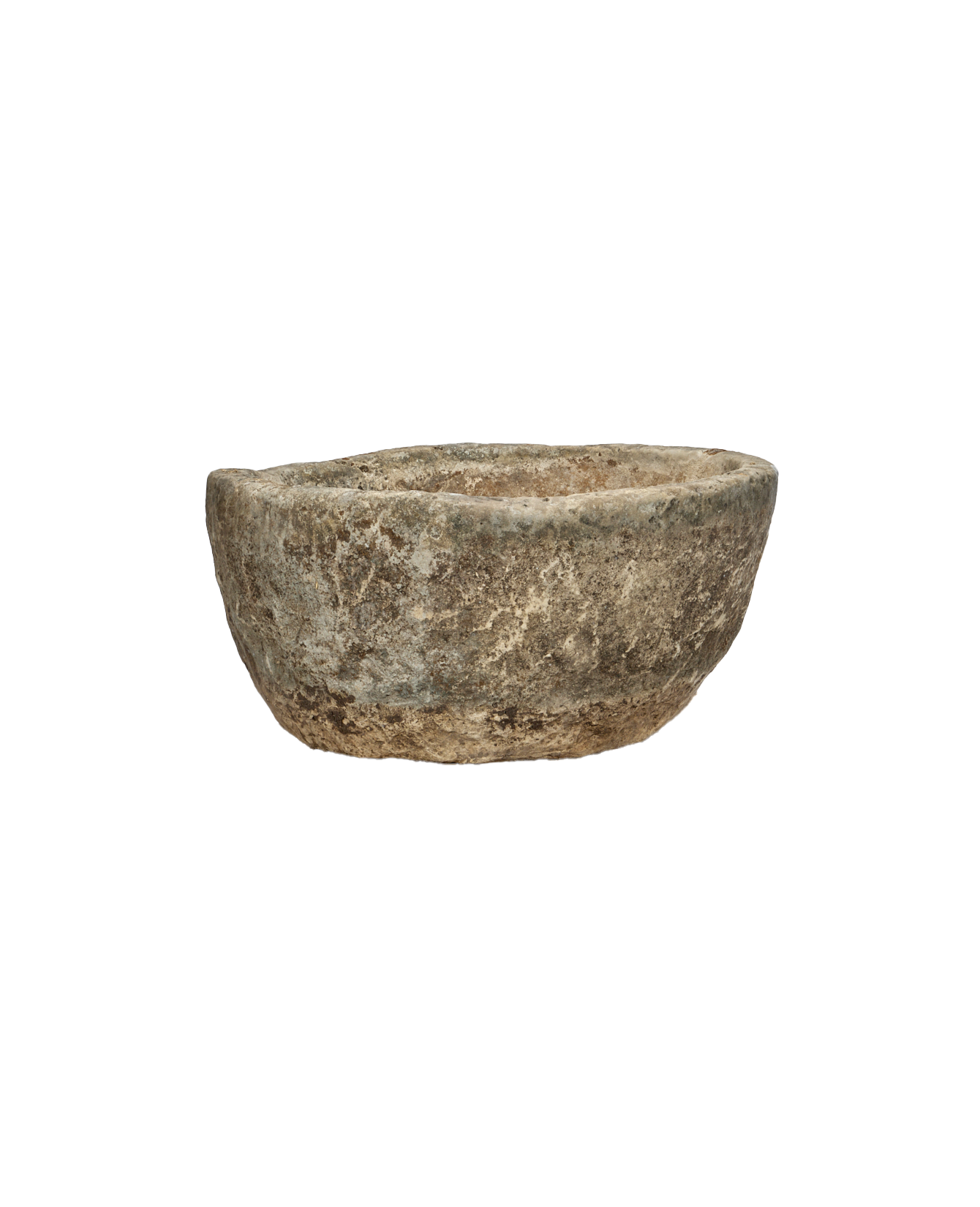 Vintage Limestone Trough - Round from Indonesia - Planters, Fountains, & Water Features