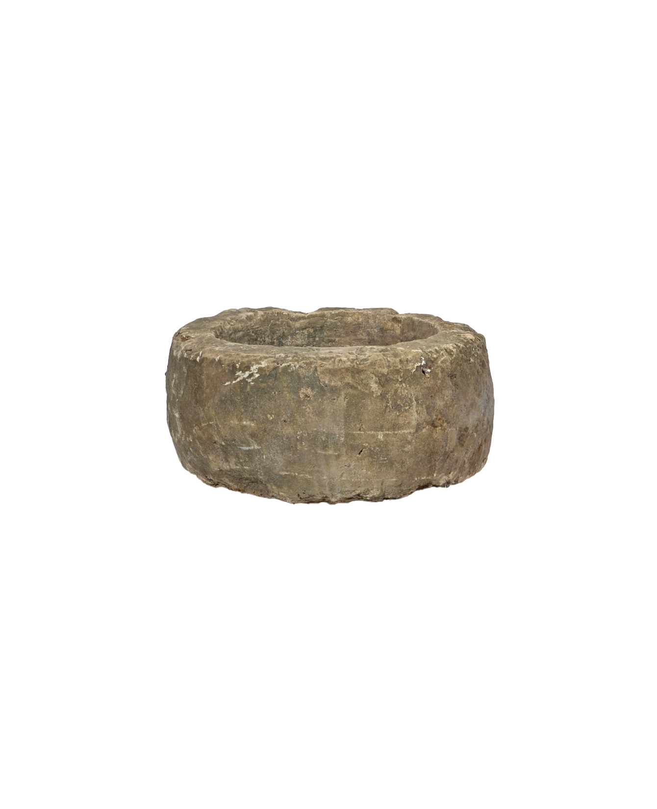 Vintage Limestone Trough - Round from Indonesia - Planters, Fountains, & Water Features