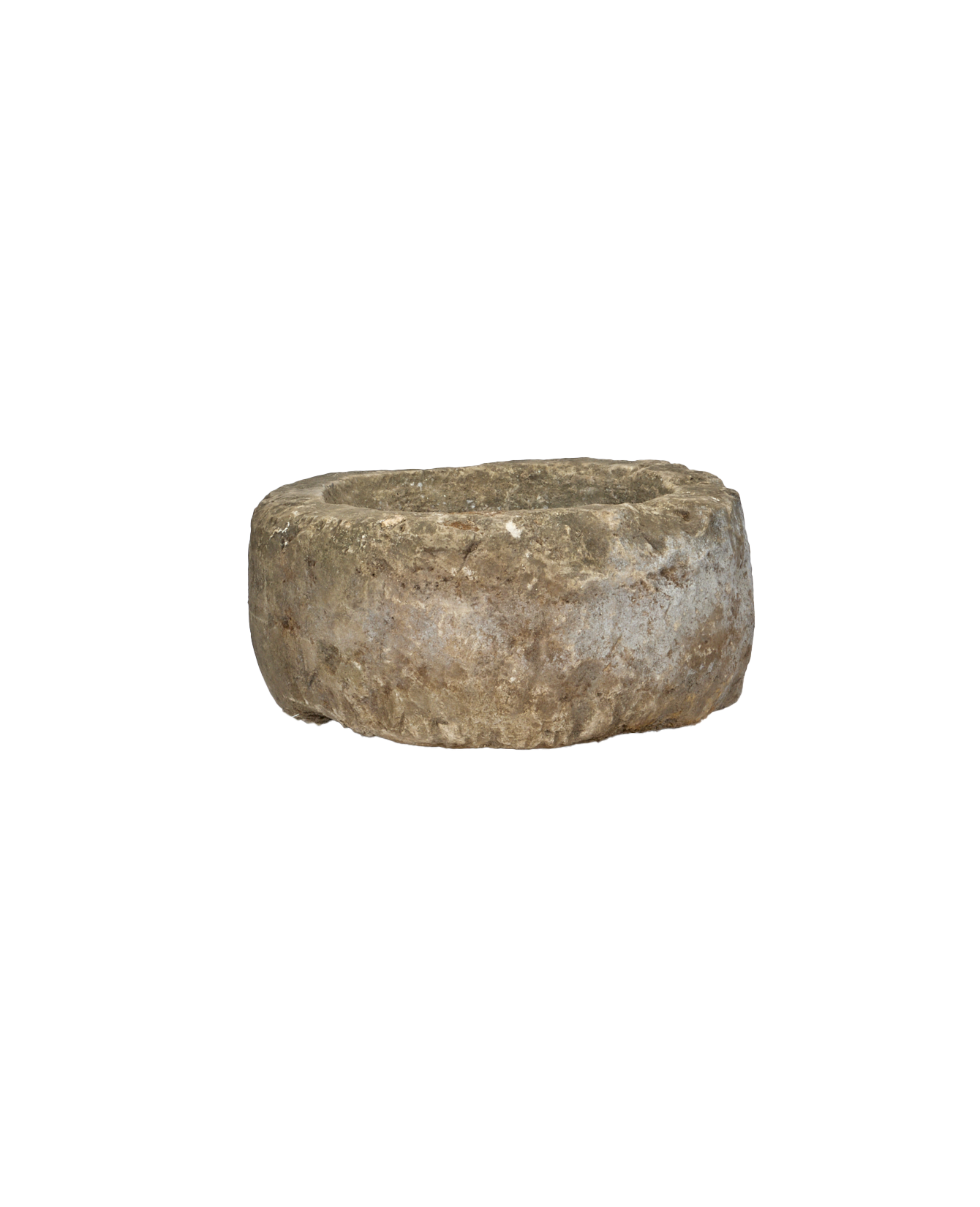 Vintage Limestone Trough - Round from Indonesia - Planters, Fountains, & Water Features