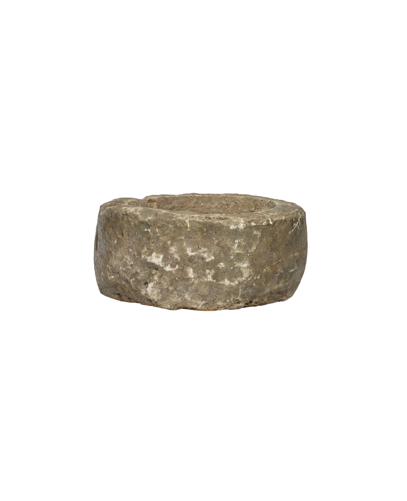 Vintage Limestone Trough - Round from Indonesia - Planters, Fountains, & Water Features