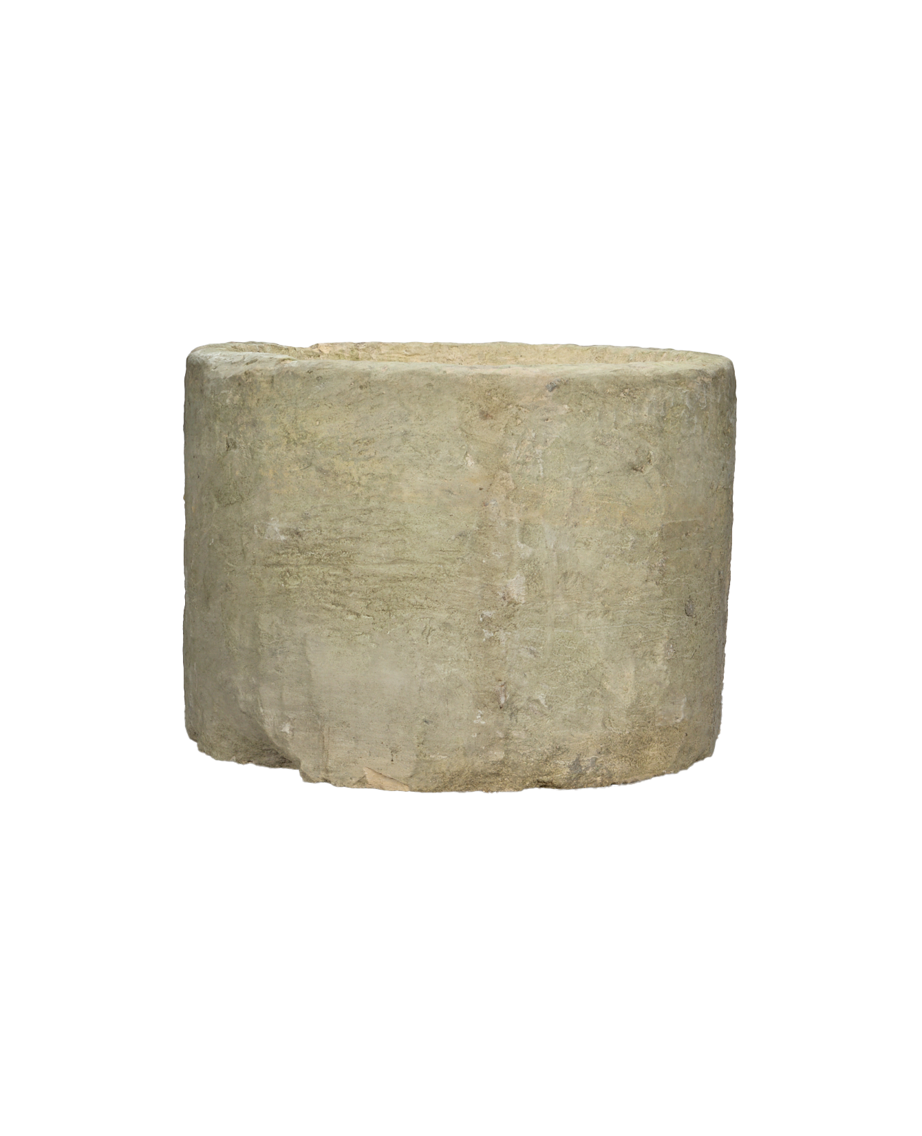 Vintage Limestone Trough - Round from Indonesia - Planters, Fountains, & Water Features