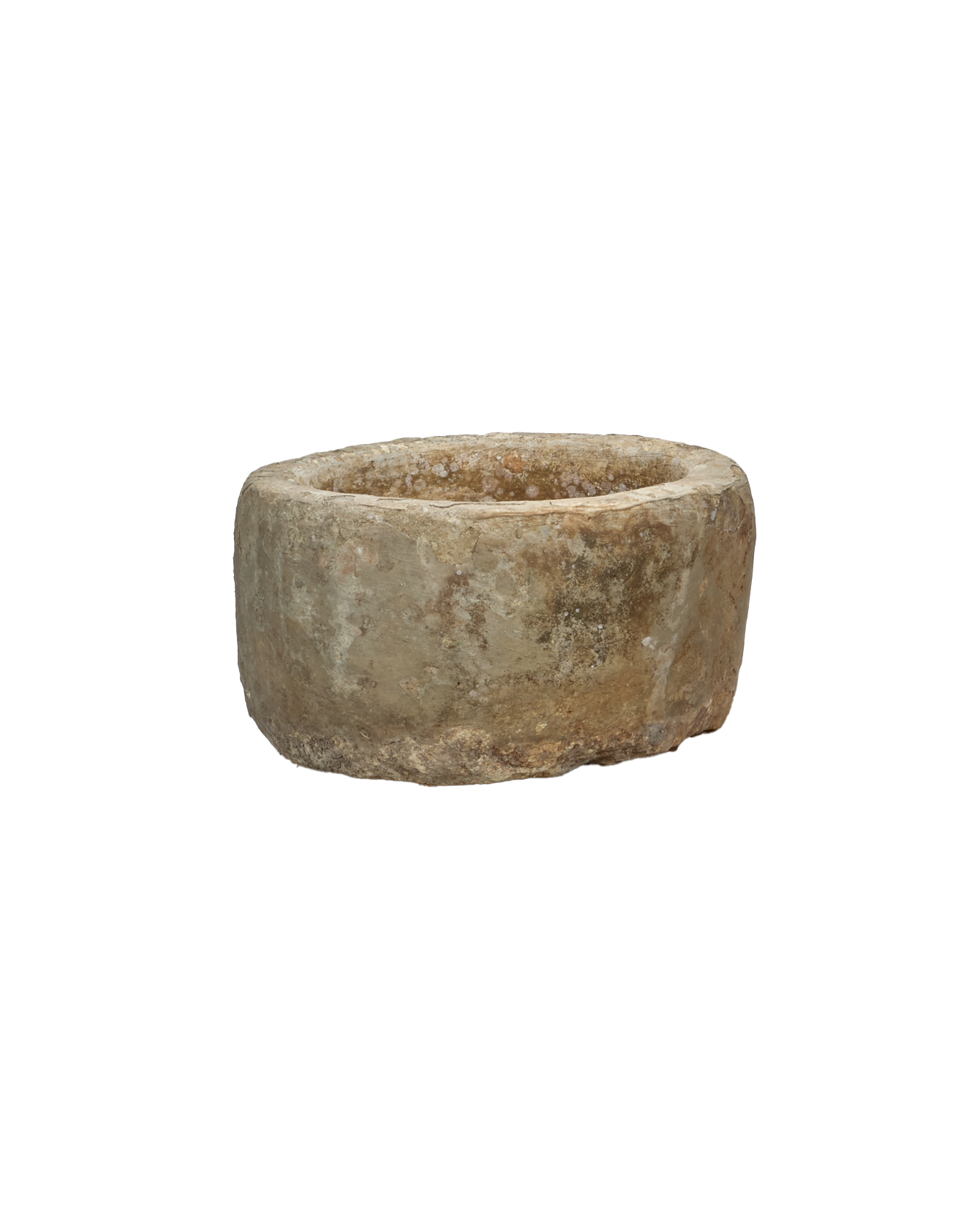 Vintage Limestone Trough - Round from Indonesia - Planters, Fountains, & Water Features