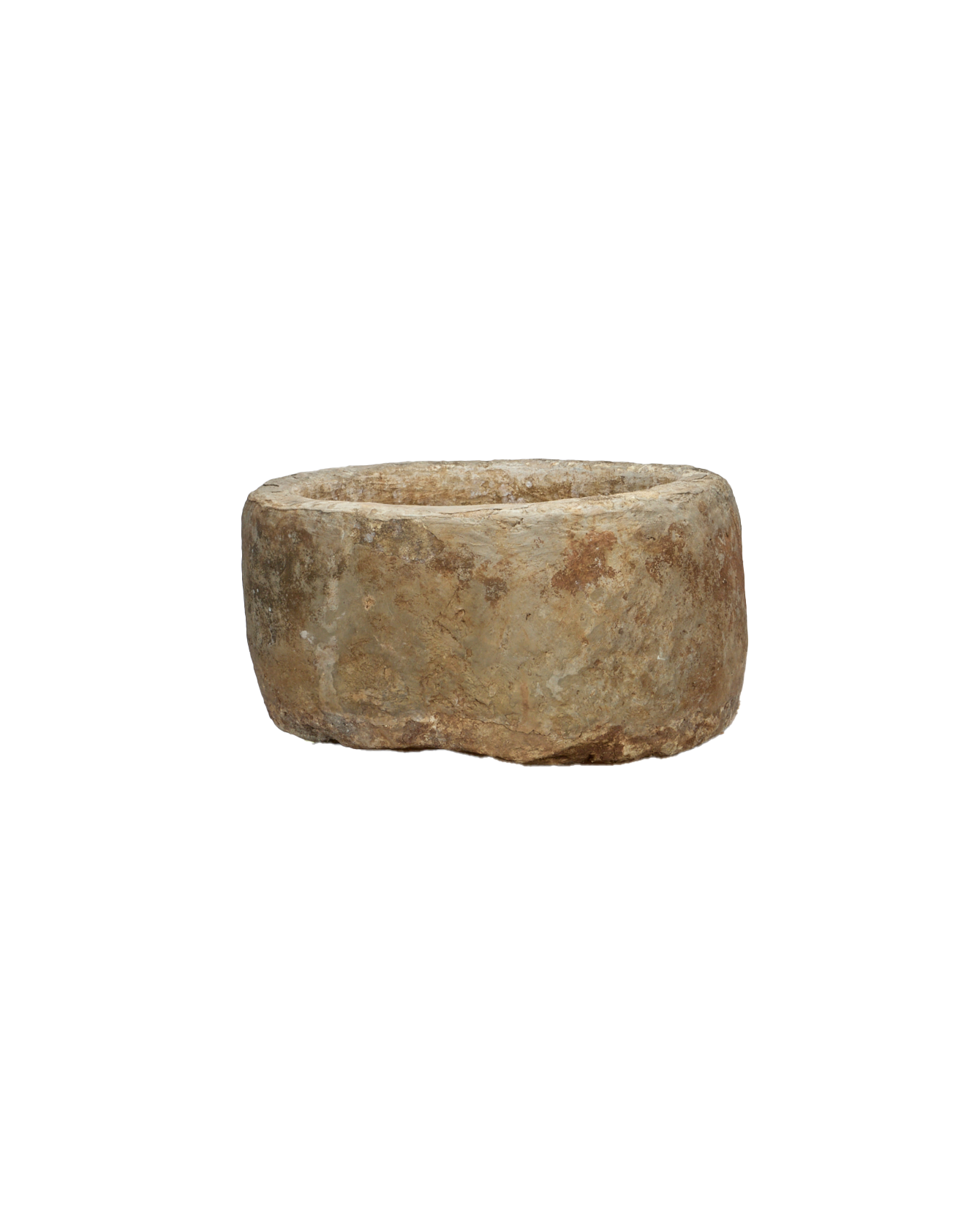 Vintage Limestone Trough - Round from Indonesia - Planters, Fountains, & Water Features