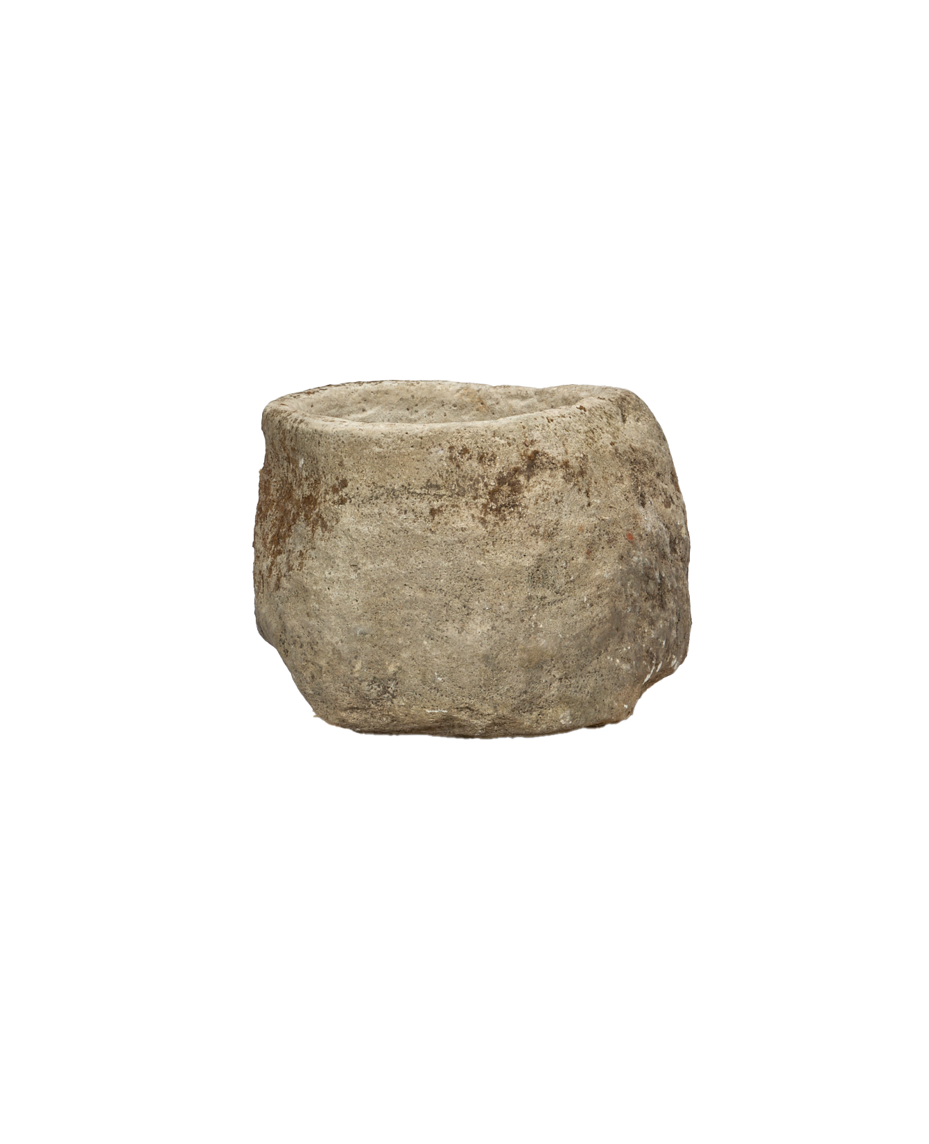 Vintage Limestone Trough - Round from Indonesia - Planters, Fountains, & Water Features