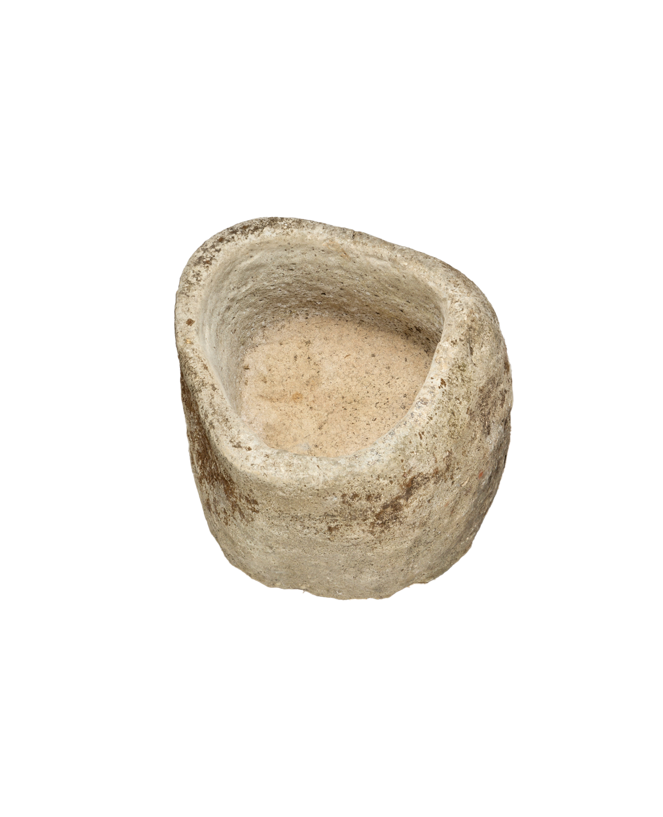 Vintage Limestone Trough - Round from Indonesia - Planters, Fountains, & Water Features