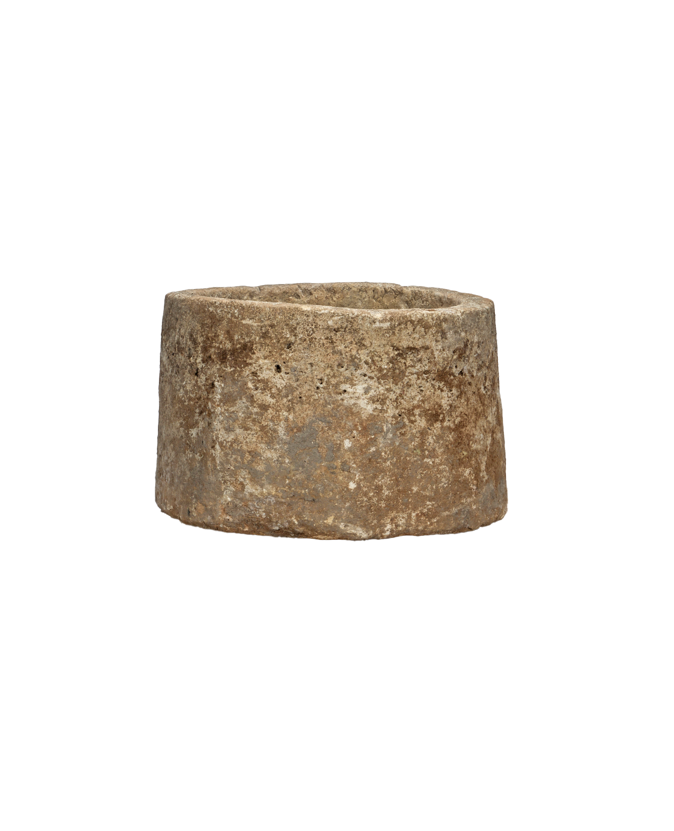 Vintage Limestone Trough - Round from Indonesia - Planters, Fountains, & Water Features