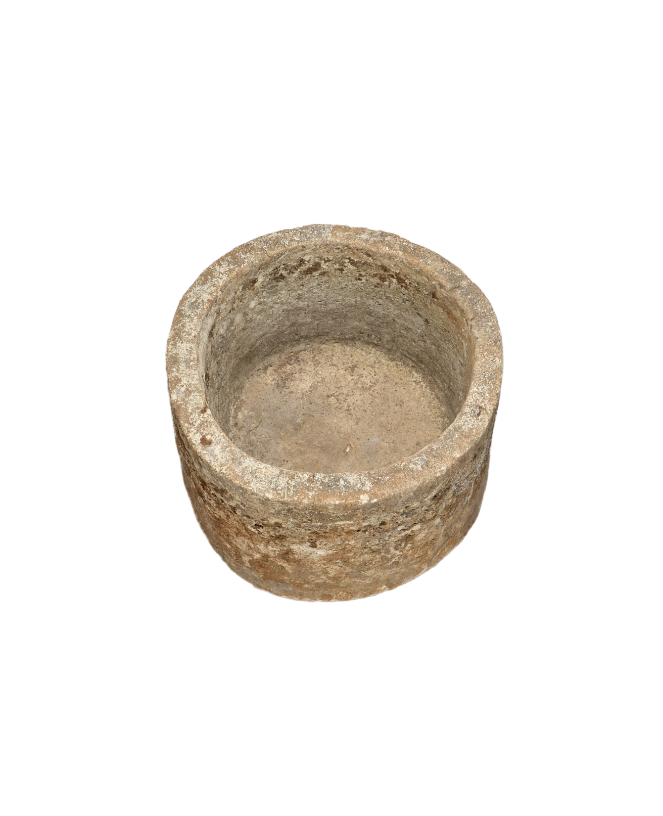 Vintage Limestone Trough - Round from Indonesia - Planters, Fountains, & Water Features