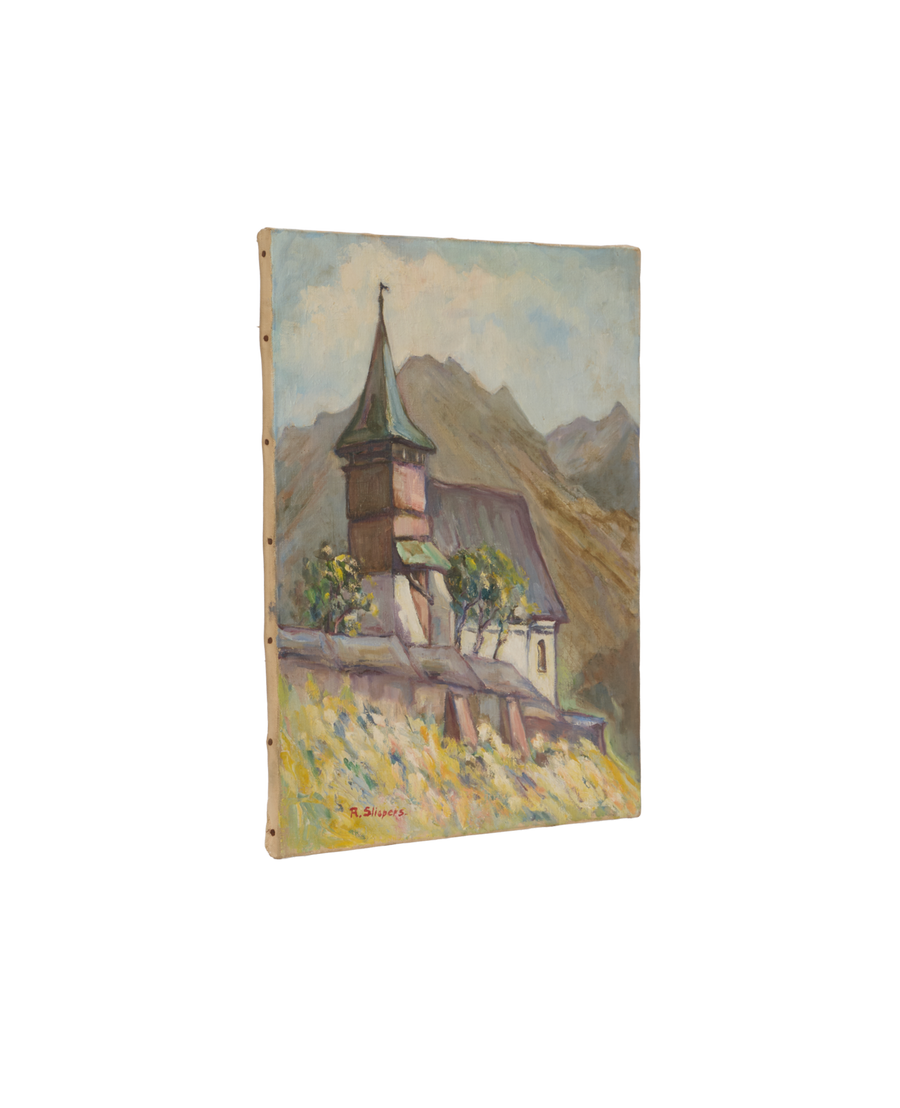 Landscape Painting - Devotion in Ochre