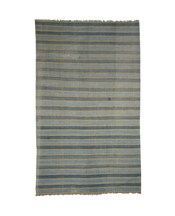 Dhurrie Rug - Light Blue Stripes