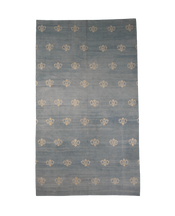 Dhurrie Rug - Blue Geometric