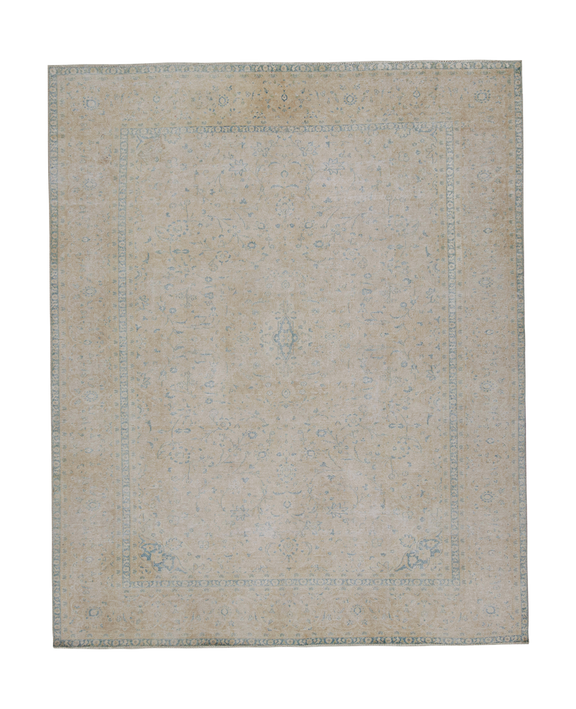 Persian Rug - Beige-Blue Floral