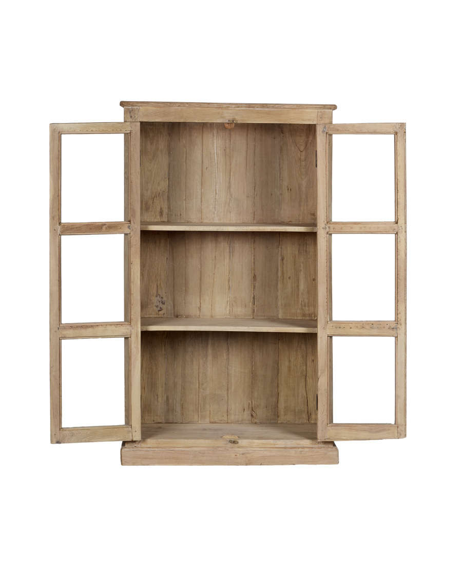Vintage Wood Cabinet - Bleached from India made of Wood