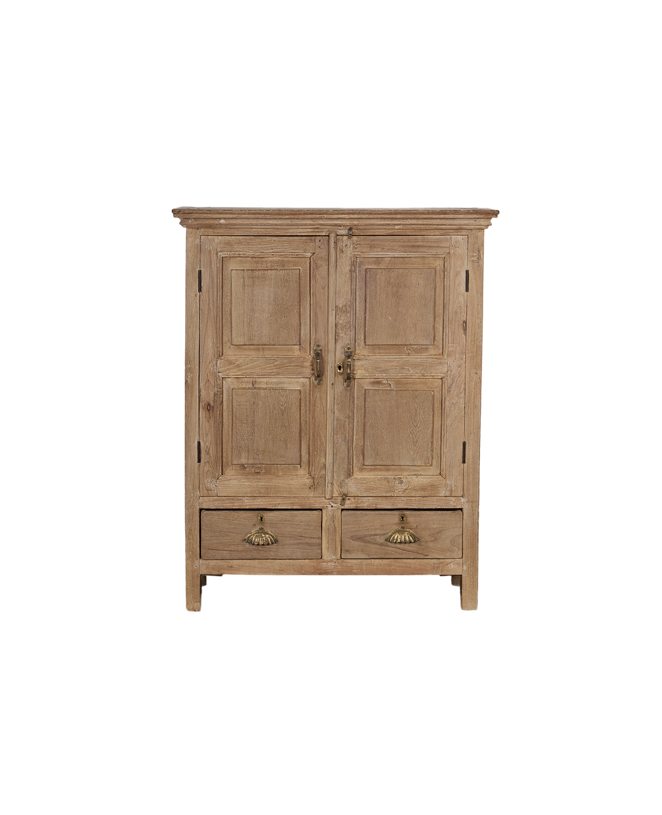 Vintage Wood Cabinet - Bleached from India made of Wood