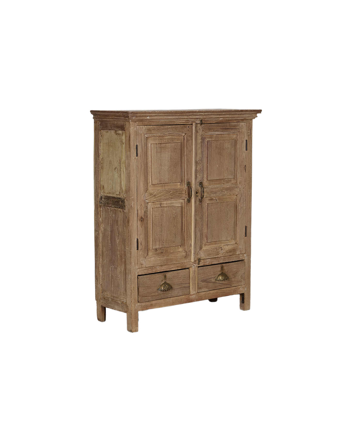 Vintage Wood Cabinet - Bleached from India made of Wood