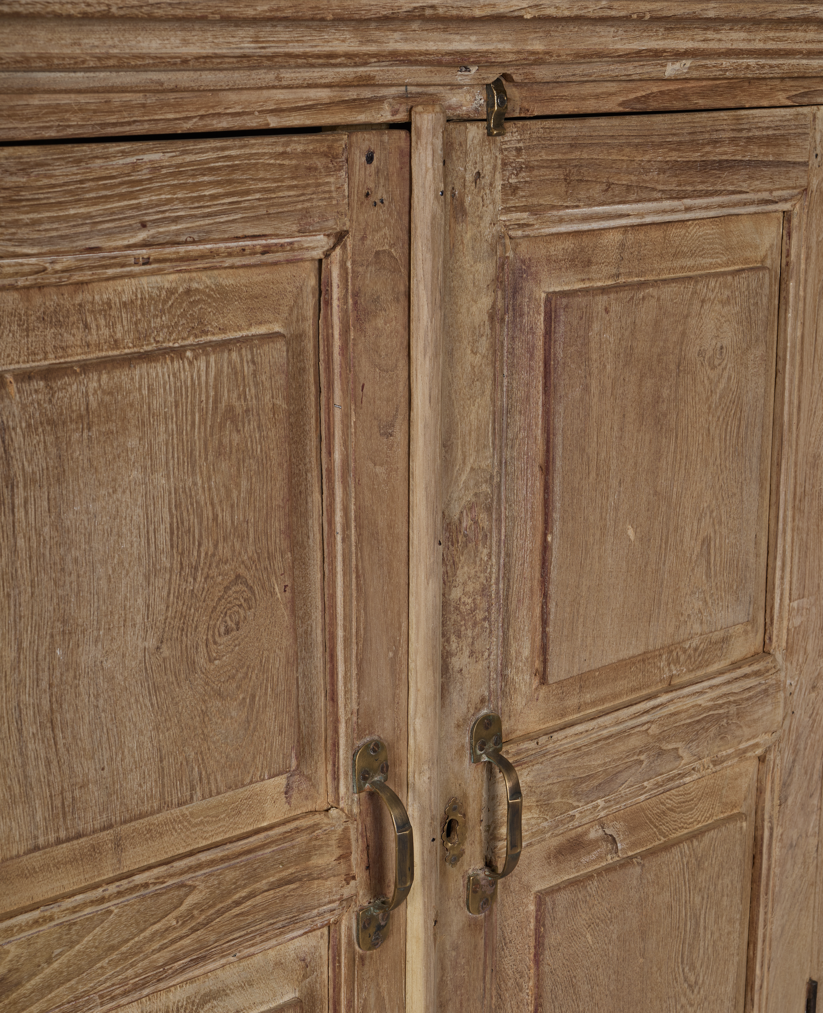 Vintage Wood Cabinet - Bleached from India made of Wood