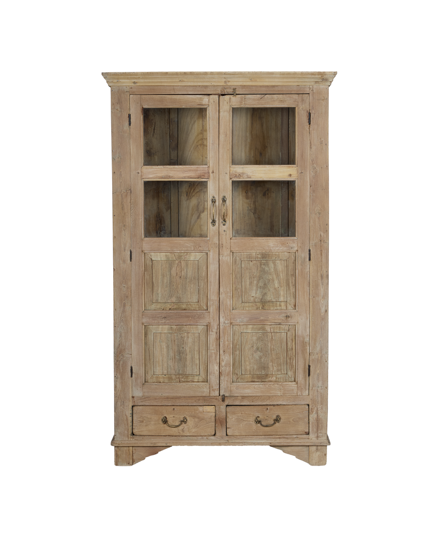 Vintage Wood Cabinet - Bleached from India made of Wood