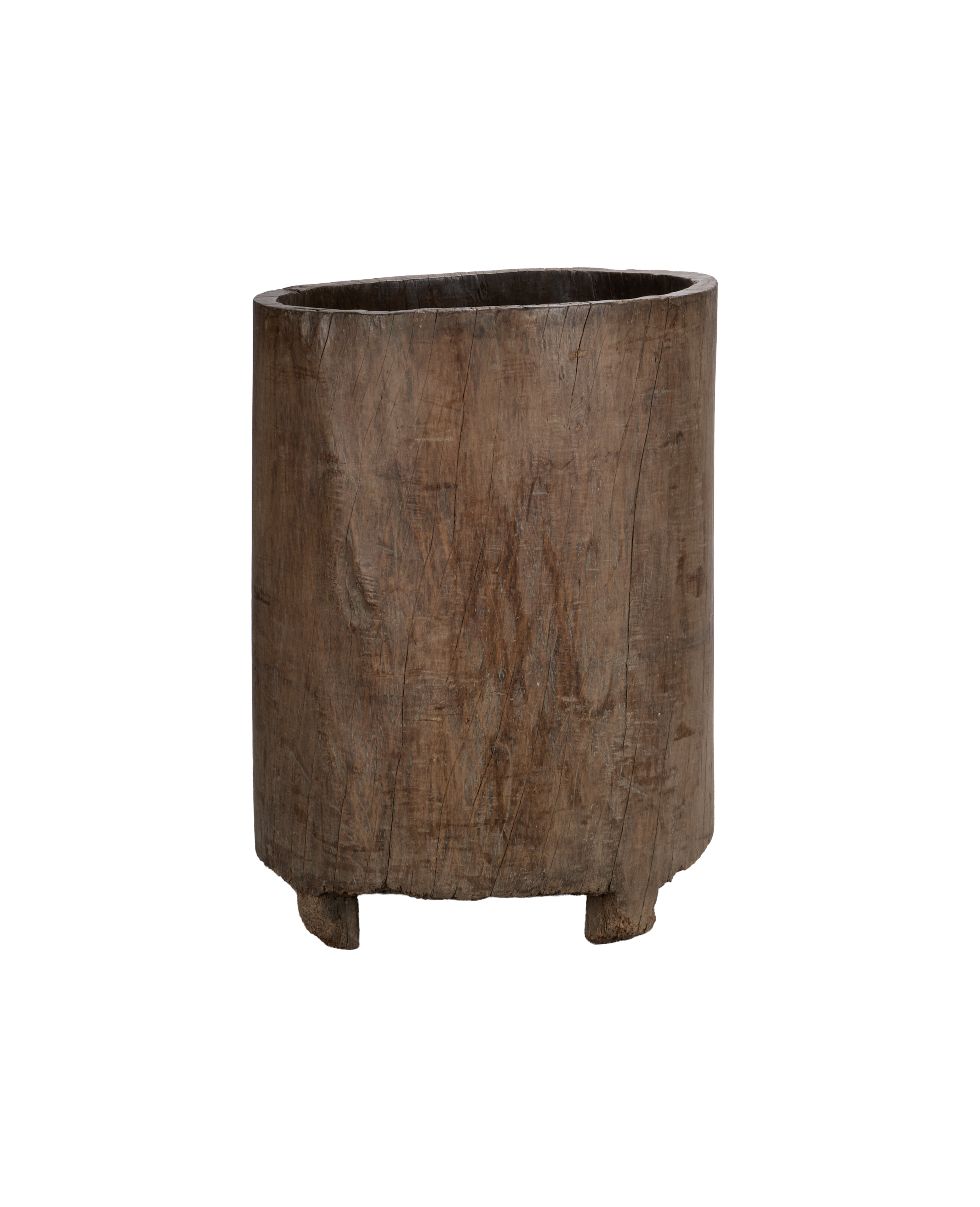 Antique Nagaland Planter from India made of Wood