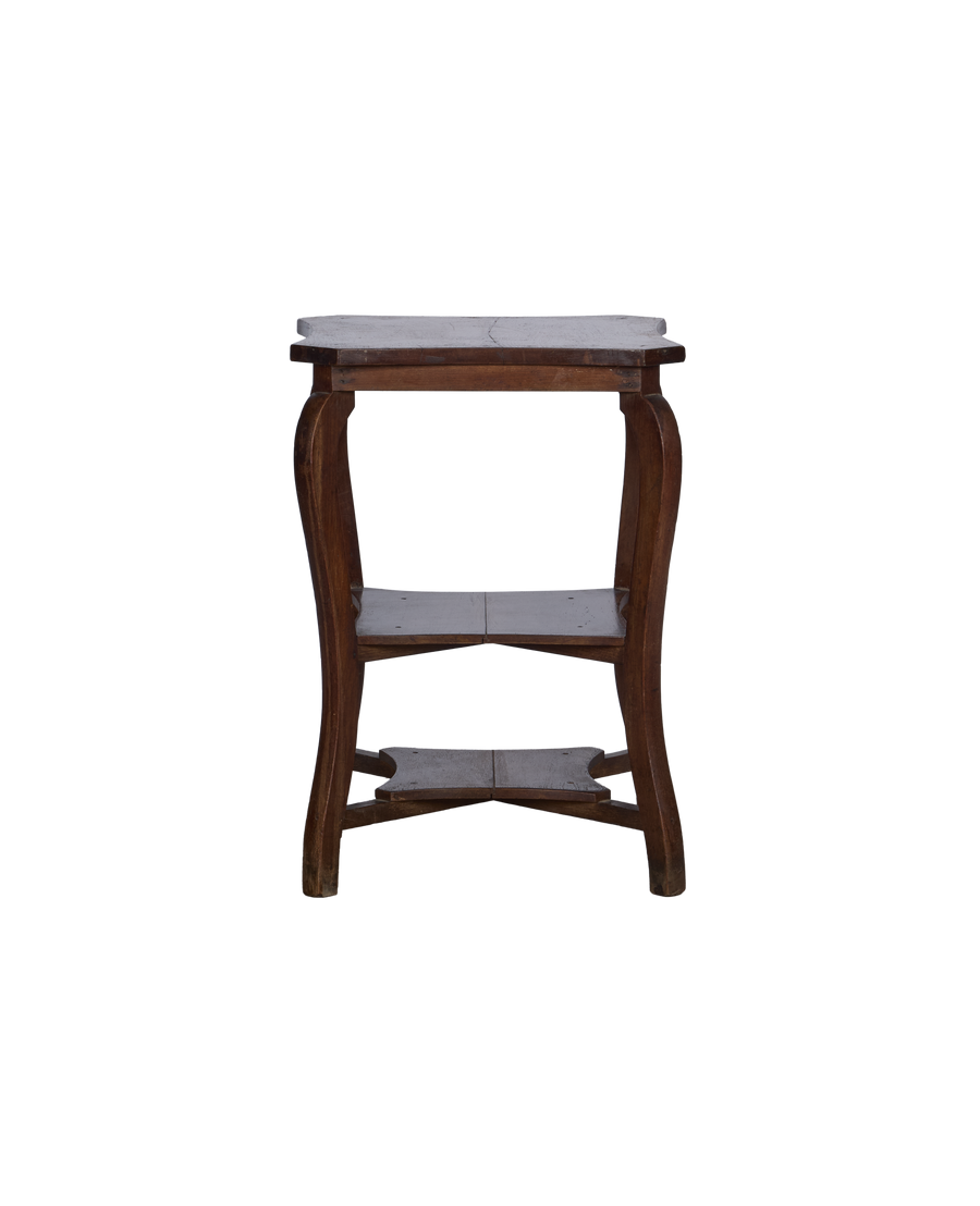 Vintage Wood Side Table from India made of Wood