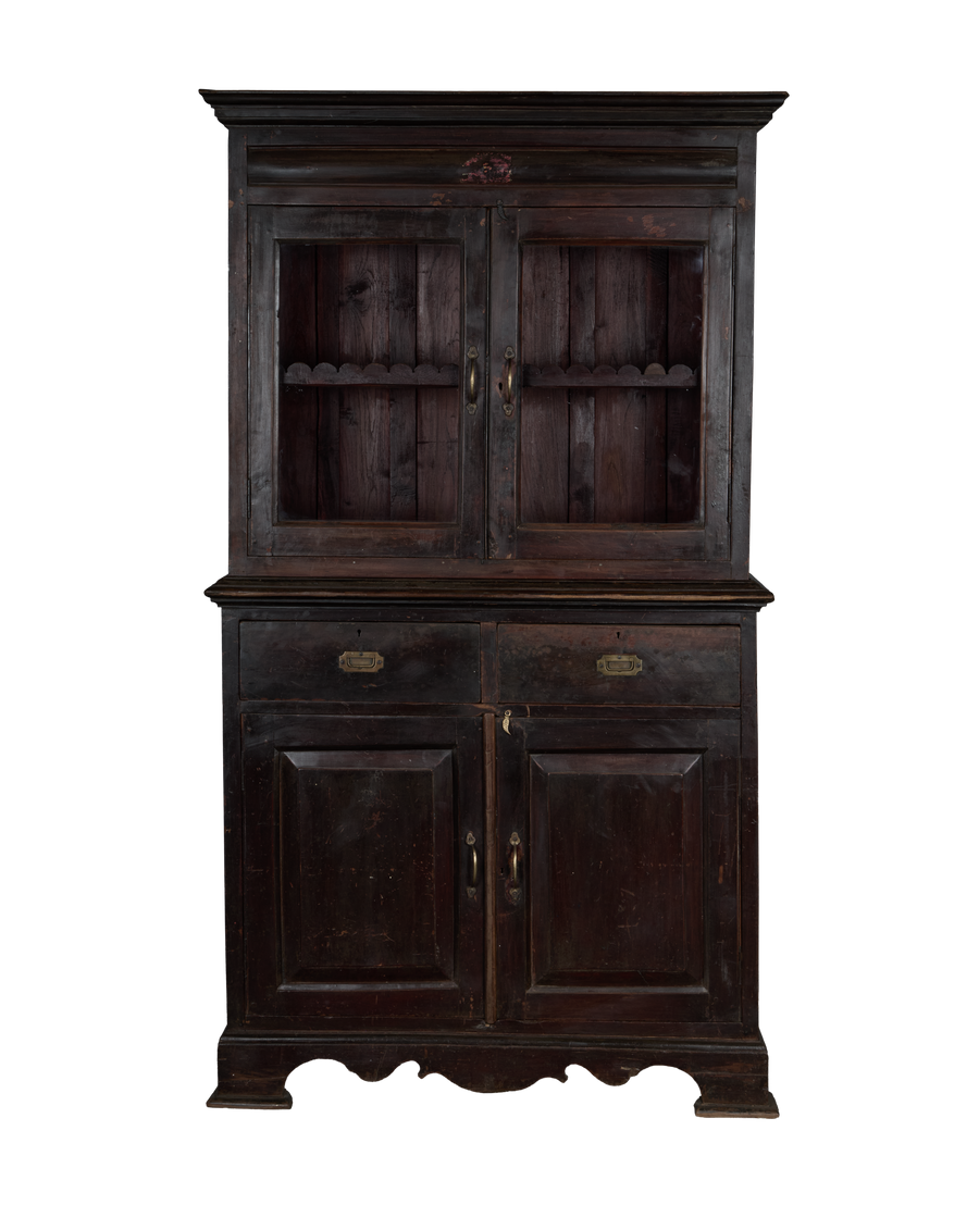 Vintage Wood Cabinet - Stained from India made of Wood