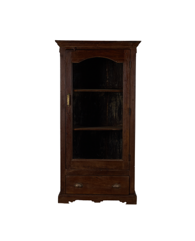 Vintage Wood Cabinet - Stained from India made of Wood