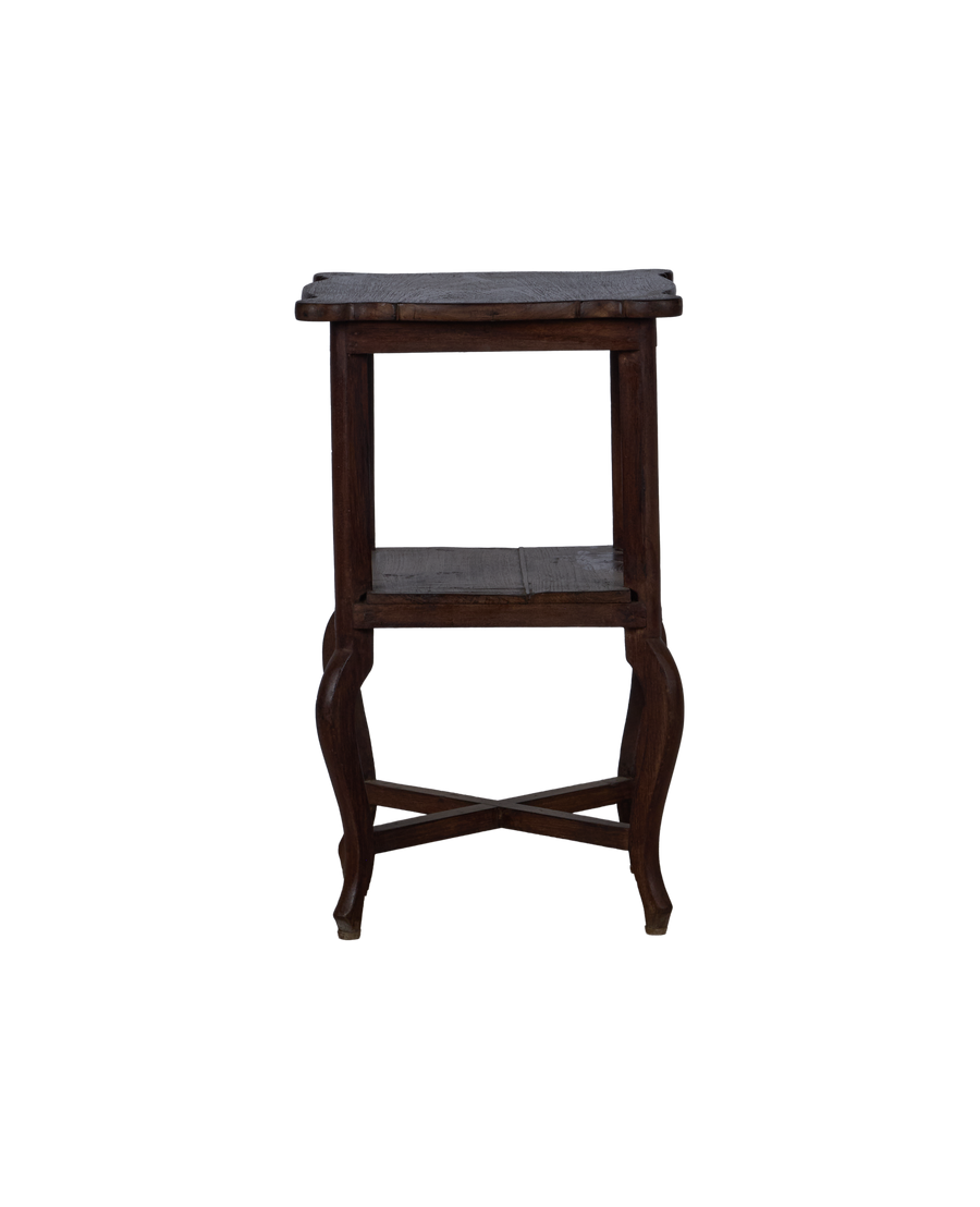Vintage Wood Side Table from India made of Wood