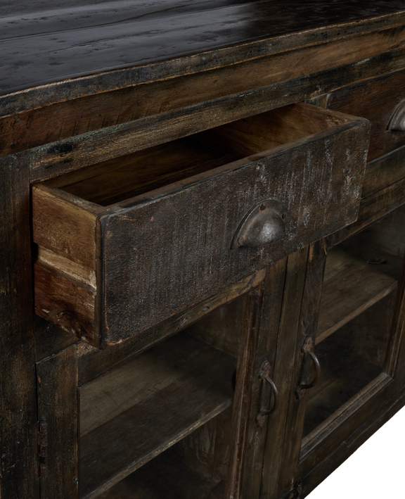Wood Sideboard - Stained