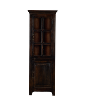 Wood Corner Cabinet - Stained