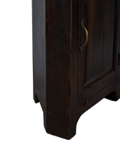 Wood Corner Cabinet - Stained