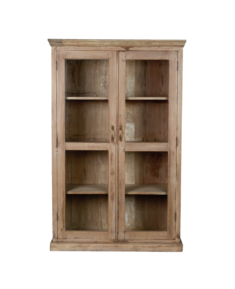 Vintage Wood Cabinet - Bleached from India made of Wood