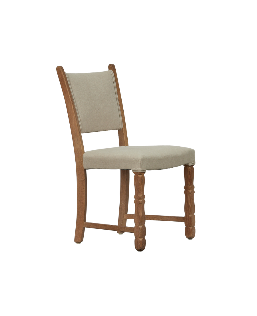 Vintage Henning Style Chair - Rounded Bastide from Denmark made of Upholstery