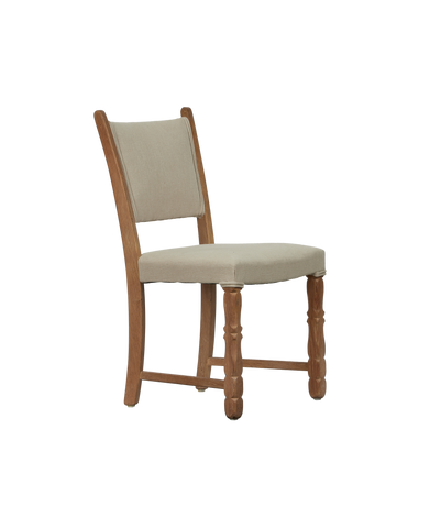 Vintage Henning Style Chair - Rounded Bastide from Denmark made of Upholstery