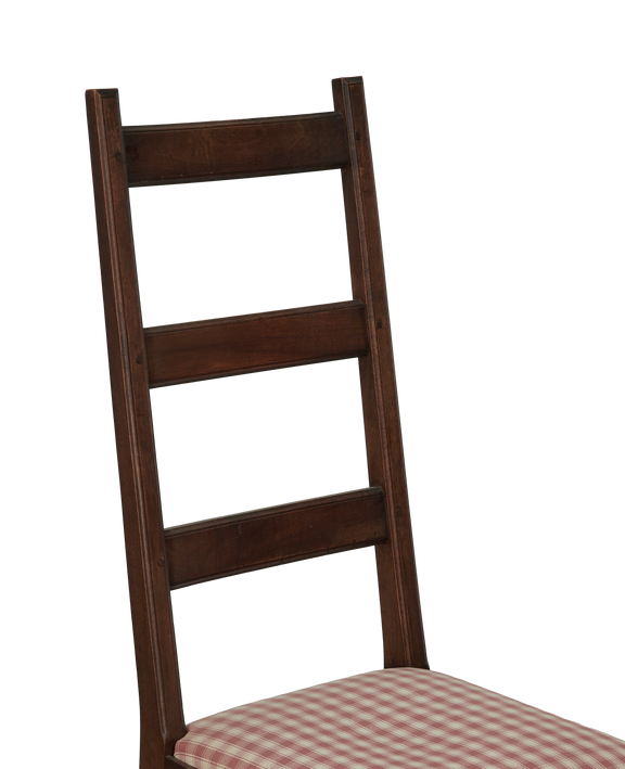 Mutton Foot Chairs - Red Check