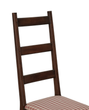 Mutton Foot Chairs - Red Check