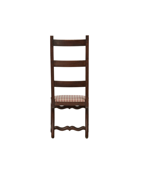 Mutton Foot Chairs - Red Check