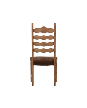 Henning Chair - Scallop Chocolate Suede