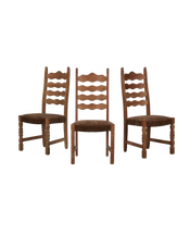 Henning Chair - Scallop Chocolate Suede