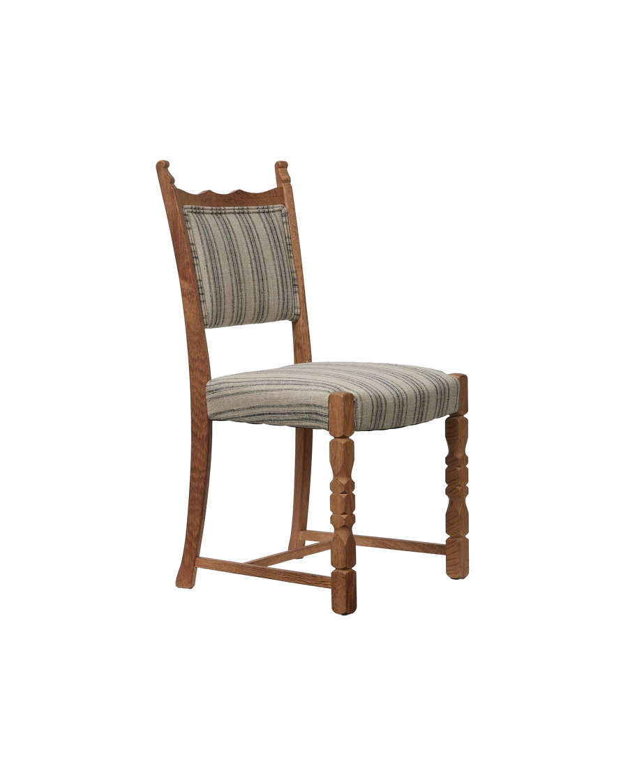 Vintage Henning Style Chair - Mountain Farmhouse Stripe from Denmark made of Wood